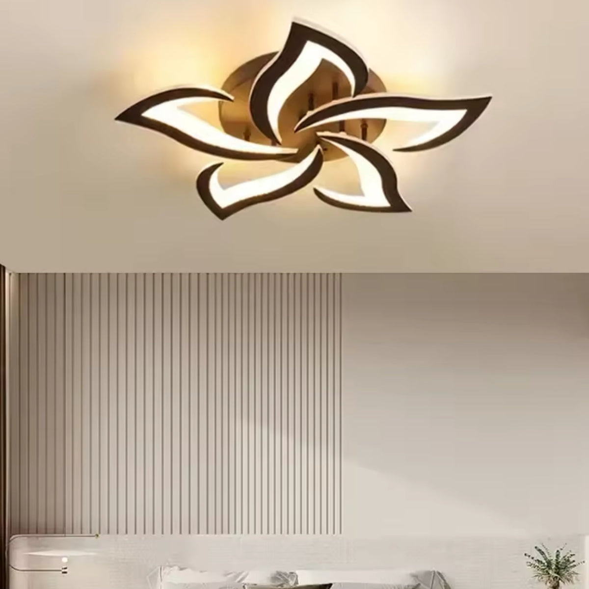 LED lustr s dálkovým ovládáním LT660/5BK, 5 prvků, 54W, světlo 3000/4000/6000K, černý, nastavitelná výška LED lustry s dálkovým ovládáním Výchozí název Alessandro Design
