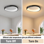 LED stropní svítidlo s dálkovým ovládáním, PL103/520BK, 29W, průměr 50 cm, teplé/studené/neutrální světlo, černá