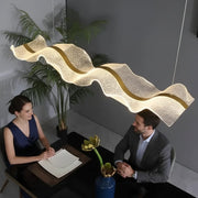 Lustra LED cu Telecomanda, Suspendata AMI 63W, Liniara, lumina Rece/Calda/Neutra, Auriu, Inaltime Reglabila Lustre LED cu Telecomanda Default Title Alessandro Design