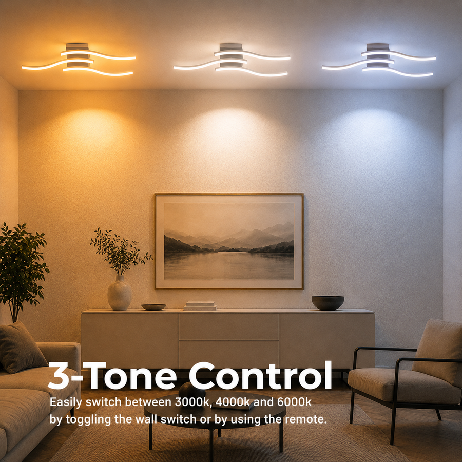 LED lustr s dálkovým ovládáním ANADYR 29W, 3 Elements, Studené/Teplé/Neutrální světlo, Stmívatelné, Bílá
