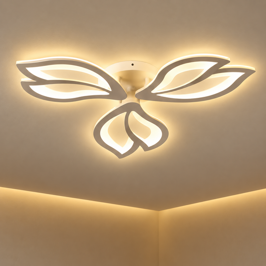 LED lustr s dálkovým ovládáním LILY 40W, 3 Elements, Studené/Teplé/Neutrální světlo, Stmívatelné, Bílá