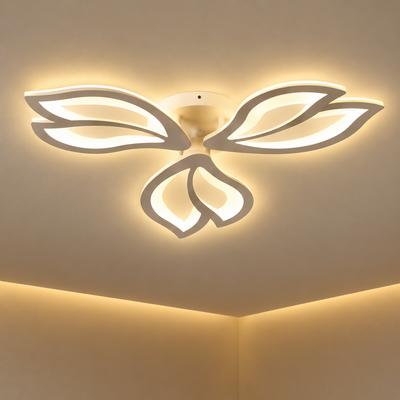 LED lustr s dálkovým ovládáním LILY 40W, 3 Elements, Studené/Teplé/Neutrální světlo, Stmívatelné, Bílá
