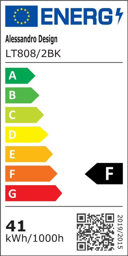 LED lustr s dálkovým ovládáním ZOE 41W, 2 čtverce, studené/teplé/neutrální světlo, stmívatelné, černá