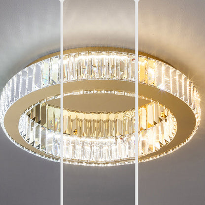 LED lustr s dálkovým ovládáním a krystalem VERTUS 18W, 30cm, Kruh, Studené/Teplé/Neutrální světlo, Stmívatelné, Chrome LED lustr s dálkovým ovládáním Výchozí název Alessandro Design