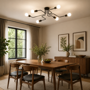 MODERNISTICKÝ Lustr Hexa 6, 6x E27, černý, moderní design