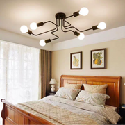 MODERNISTICKÝ Lustr Hexa 6, 6x E27, černý, moderní design