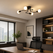 MODERNISTICKÝ Lustr Quadra 4, 4x E27, černý, moderní design