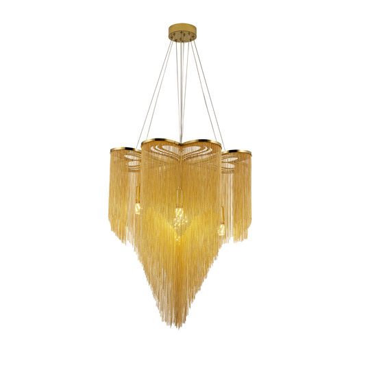 Svícen MD9021 6xG9, průměr 50 cm, zlatý, kov Moderní svícen Výchozí název Alessandro Design
