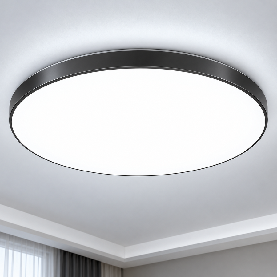 LED stropní svítidlo SOLIS 47cm 70W Cold Light Black
