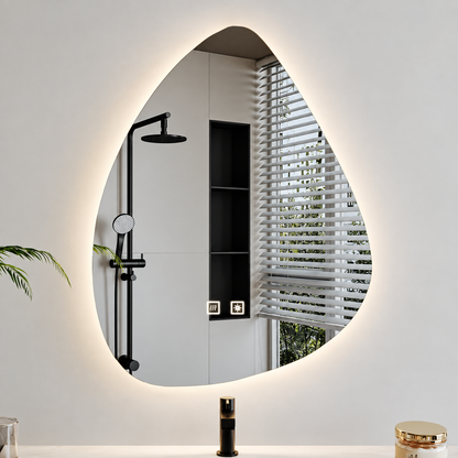 Organické LED zrcadlo 60x80cm, studené světlo, Demister System, Stmívatelné