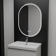 Oválné LED zrcadlo, 60x80cm, Velara Touch, Demister System, Stmívatelná zrcátka Korman E Výchozí název Alessandro Design