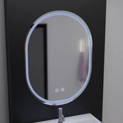 Oválné LED zrcadlo, 60x80cm, Velara Touch, Demister System, Stmívatelná zrcátka Korman E Výchozí název Alessandro Design
