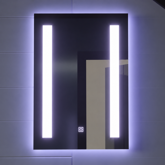 Obdélníkové LED zrcadlo, 50x70cm, C206S/50X70 Touch, Demister System, Stmívatelné