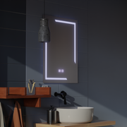 Obdélníkové LED zrcadlo, 45x60cm, ECLISSA Touch, Demister System, Stmívatelné, Studené světlo 6000K Zrcadla Korman E Výchozí název Alessandro Design