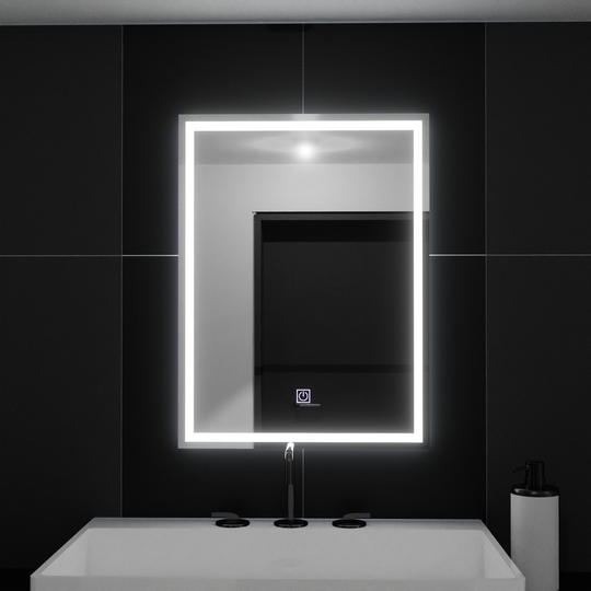 Obdélníkové LED zrcadlo, 50x70cm, RÁM Základní dotyková zrcadla Korman C Výchozí název Alessandro Design