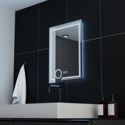Obdélníkové LED zrcadlo, 60x80cm, CANTO Touch, Demister System, Stmívatelná zrcátka Korman E Výchozí název Alessandro Design