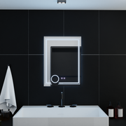 Obdélníkové LED zrcadlo, 60x80cm, CANTO Touch, Demister System, Stmívatelná zrcátka Korman E Výchozí název Alessandro Design