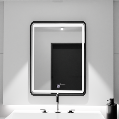 Obdélníkové LED zrcadlo, 60x80cm, odstín Základní dotyková zrcadla Korman C Výchozí název Alessandro Design