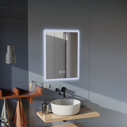 Oglinda LED Rentagulara, 60x80cm, Touch VENERA , Sistem Dezaburire,Dimabila Oglinzi Korman E Default Title Alessandro Design