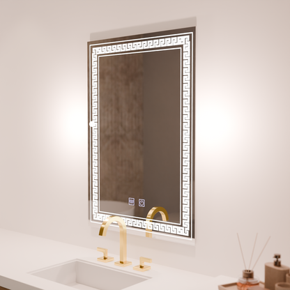 Oglinda LED Rentagulara, 60x80cm, Touch Vivido , Sistem Dezaburire,Dimabila Oglinzi Korman E Default Title Alessandro Design