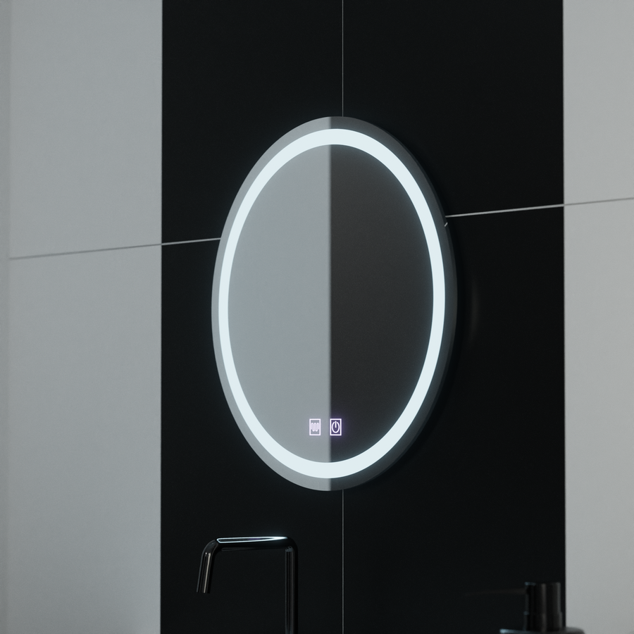 Kulaté LED zrcadlo 50cm Lucea Touch Demister System Zrcadla Korman E Výchozí název Alessandro Design