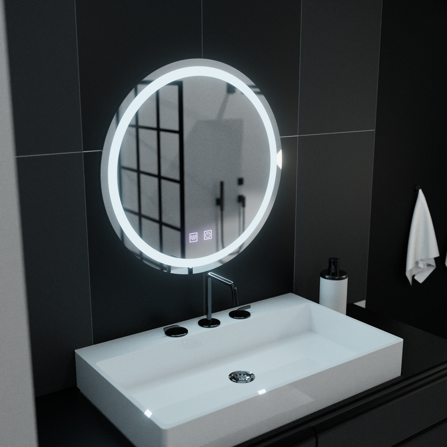 Kulaté LED zrcadlo 50cm Lucea Touch Demister System Zrcadla Korman E Výchozí název Alessandro Design