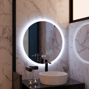 LED kulaté zrcadlo, 50 cm, Noxia Touch, Demister System, stmívatelná zrcátka Korman E Výchozí název Alessandro Design