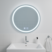 LED kulaté zrcadlo, 60 cm, dotykové světlo, Demister System, stmívatelná zrcátka Korman E Výchozí název Alessandro Design