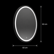 Kulaté LED zrcadlo, 60cm, Nerina Basic Touch