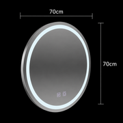Kulaté LED zrcadlo, 70cm, Lucea Touch, Demister System, Stmívatelné