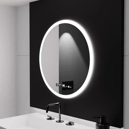 LED kulaté zrcadlo 60cm Giulia Sensor MotionGlow Marcello Systém odmlžování Hodiny a teploměr Dimabila Zrcátka Marcello Výchozí název Alessandro Design