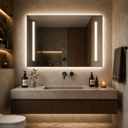 Giga LED zrcadlo, 80x60cm, Silver, Touch, 6000K light
