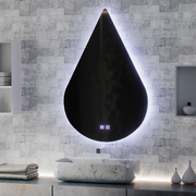 Zrcadlo LED Touch River Demist System 80X120cm, tvar kapky. Zrcadla Korman E Výchozí název Alessandro Design