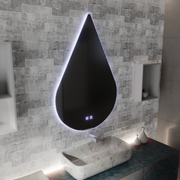 Zrcadlo LED Touch River Demist System 80X120cm, tvar kapky. Zrcadla Korman E Výchozí název Alessandro Design