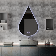Zrcadlo LED Touch River Demist System 80X120cm, tvar kapky. Zrcadla Korman E Výchozí název Alessandro Design