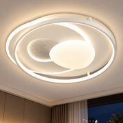 ASTERA LED lustr s dálkovým ovládáním, Oválný tvar, 85W, Studené/Teplé/Neutrální světlo, Stmívatelné, Bílá