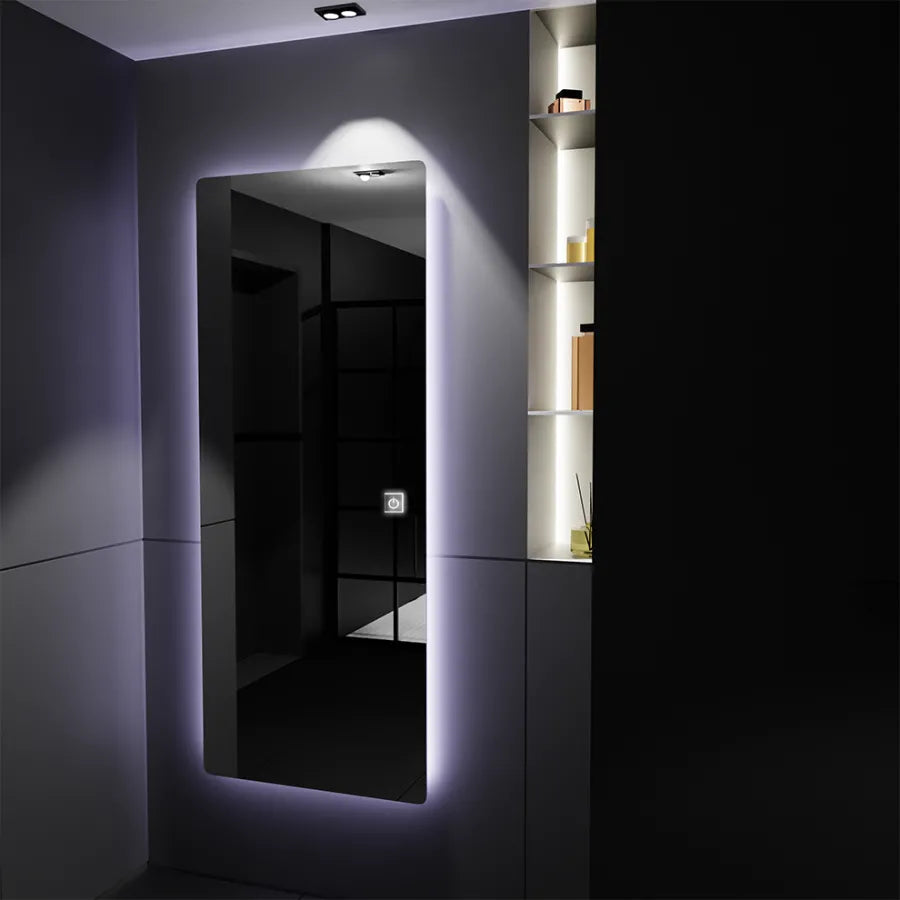 Obdélníkový LED zrcadlo 60x150 cm Marcello Touch Drusing Quarzo