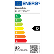 LED stropní svítidlo PL102/500GY, 51W, Průměr 49cm, Teplé/Studené/Neutrální světlo, Bílá