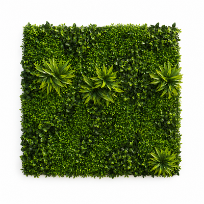Živý plotový panel z buxusu umělá rostlina, 100 x 100 cm, zelená