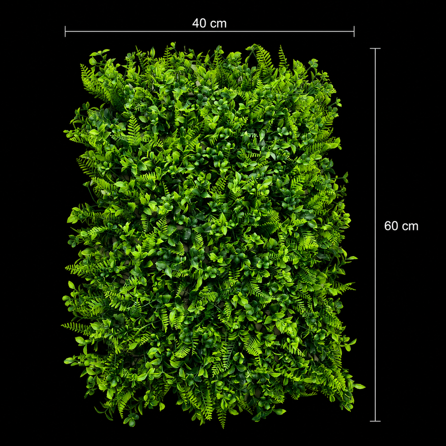 Panou de Gard Viu Artificial Cimișir, 40 x 60 cm, Verde