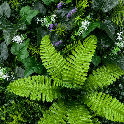 Panou de Gard Viu Artificial Lavandă Persană Mix, 40 x 60 cm, Verde
