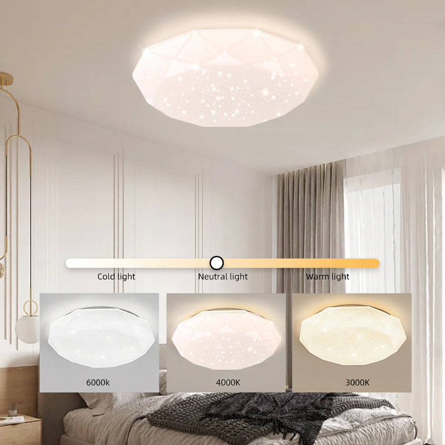LED stropní svítidlo, 51W, průměr 50cm, teplé/studené/neutrální světlo, bílá LED stropní svítidla Výchozí název Alessandro Design