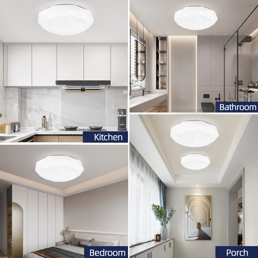 LED stropní svítidlo, 51W, průměr 50cm, teplé/studené/neutrální světlo, bílá LED stropní svítidla Výchozí název Alessandro Design