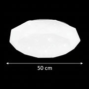 LED stropní svítidlo, 51W, průměr 50cm, teplé/studené/neutrální světlo, bílá LED stropní svítidla Výchozí název Alessandro Design