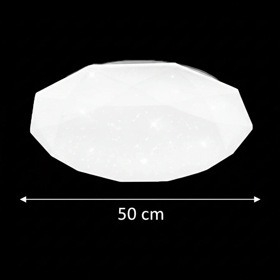 LED stropní svítidlo, 51W, průměr 50cm, teplé/studené/neutrální světlo, bílá LED stropní svítidla Výchozí název Alessandro Design