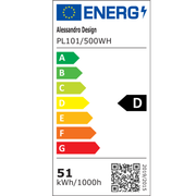 LED stropní svítidlo, 51W, průměr 50cm, teplé/studené/neutrální světlo, bílá LED stropní svítidla Výchozí název Alessandro Design