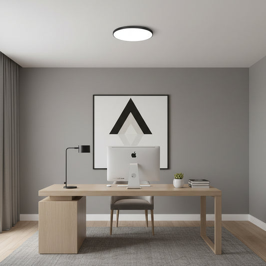 SOLIS LED stropní svítidlo 37cm 32W Cold Light Černá LED stropní svítidla Výchozí název Alessandro Design