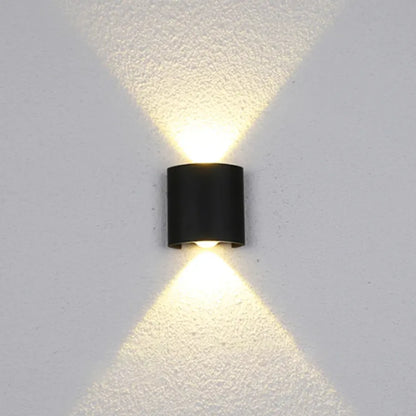 Fantazie aplikují exteriér a interiérový LED, 2 zdroje x 1W, IP65, kovový, černý, 3000k