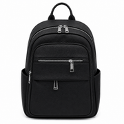 Rucsac Urban PLOVDIV, 38x31x12 cm, Material PU, Negru