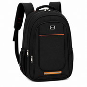 Rucsac Travel Business BAKU, 48x32x18 cm, Oxford, Negru si Portocaliu